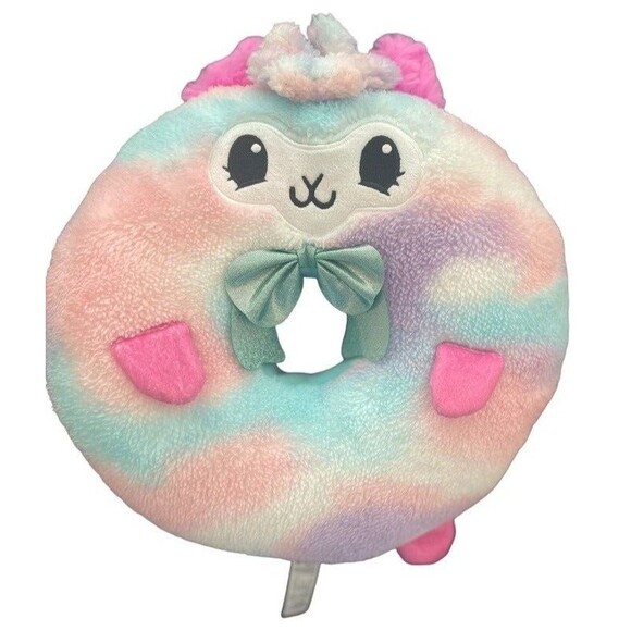 Pikmi Pops Doughmis Llama Jumbo Donut Plush 11" ARCHURRO Rainbow Tie Dye 2018 - Picture 1 of 8